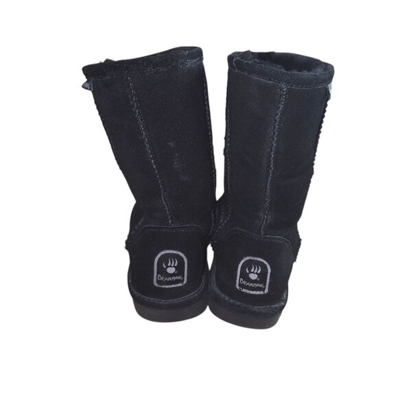 Bearpaw Emma Black Short Sherpa Lined Winter Boots Size 8 - Picture 4 of 9